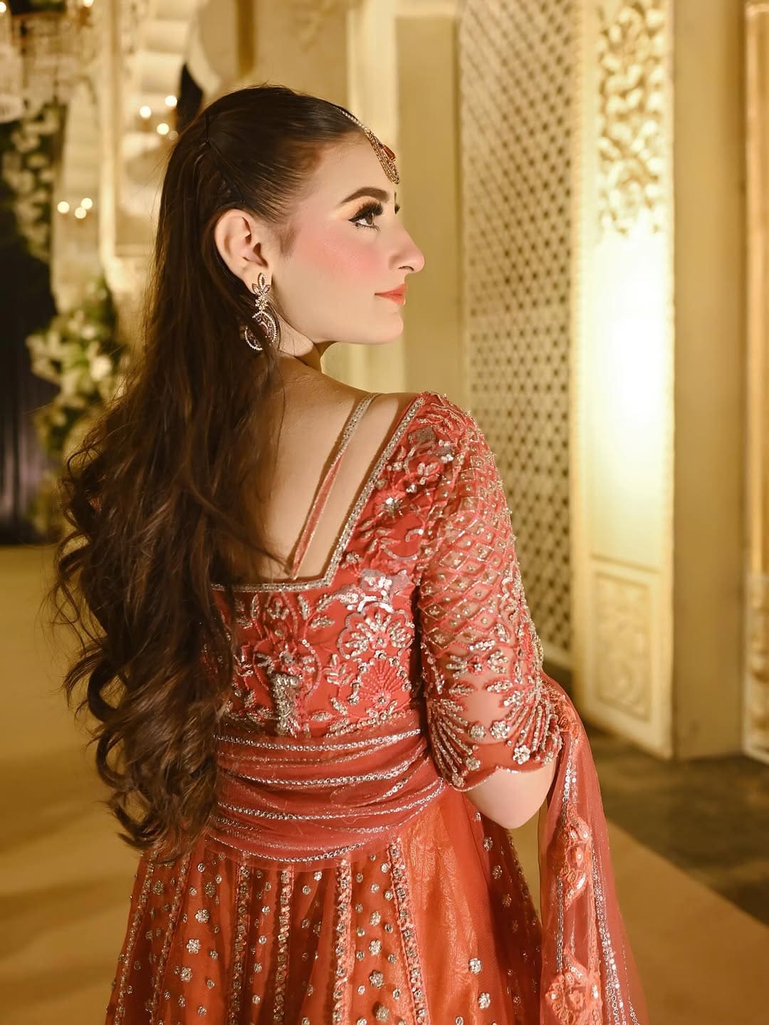 Coral pishwas back detail